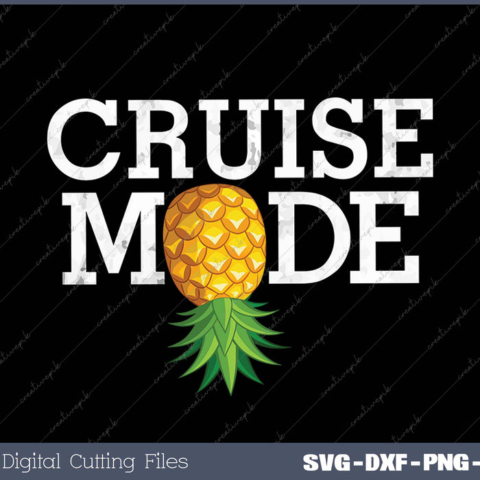 Funny Cruise Mode Vacation Upside Down Pineapple Swinger 