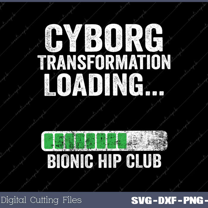 Funny Cyborg Transformation Loading Broken Hip Replacement