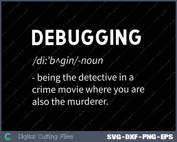 Funny Debugging Noun Developer Computer Science Nerd Gift 