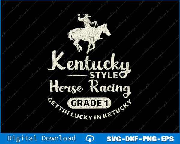 Funny Derby Day, Kentucky style horse racing SVG PNG Cutting File
