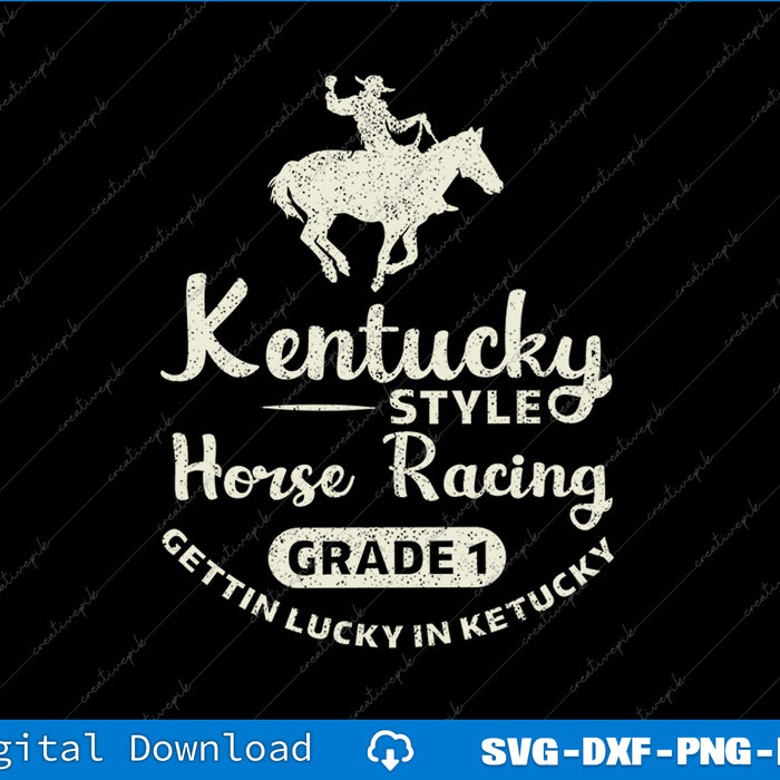 Funny Derby Day, Kentucky style horse racing SVG PNG Cutting File