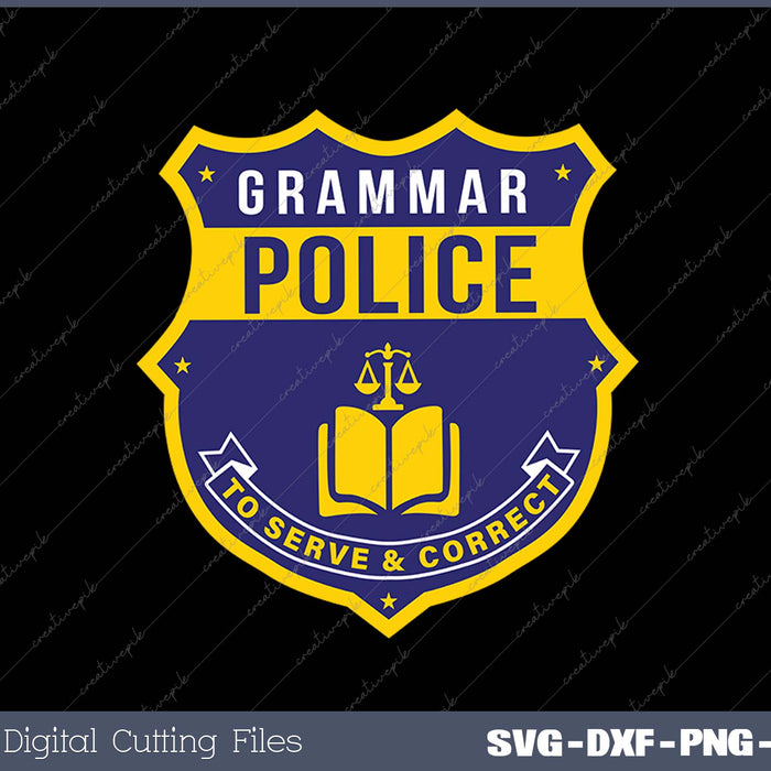 Funny English Grammar Literary Tee SVG PNG Cutting Printable Files