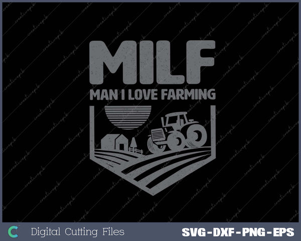 Funny Farm Dad Joke Farmer Mom - Man I Love Farming