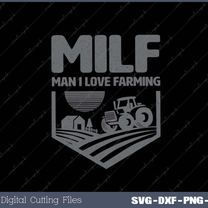 Funny Farm Dad Joke Farmer Mom - Man I Love Farming