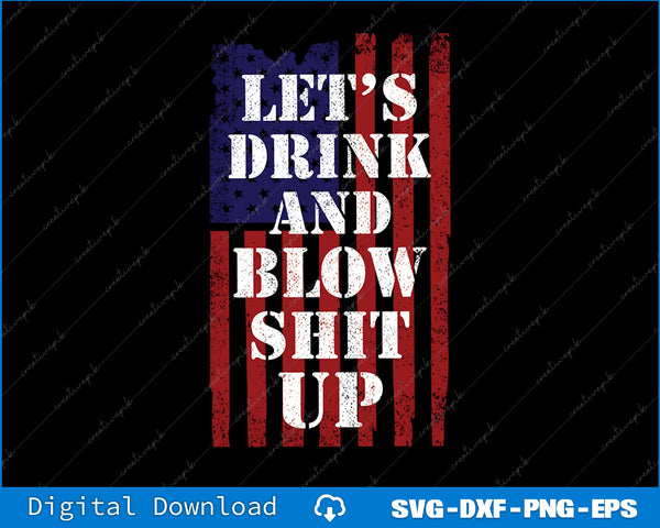 Funny Fireworks Shirts For Men Women Day Drinking 4th July SVG PNG Printable File