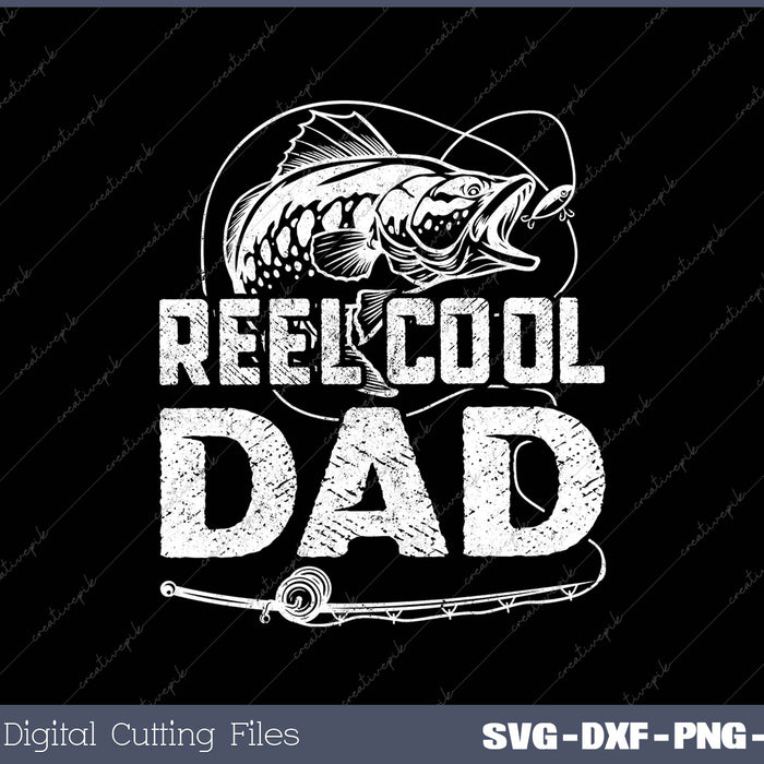 Funny Fisherman Reel Cool Dad Fishing 