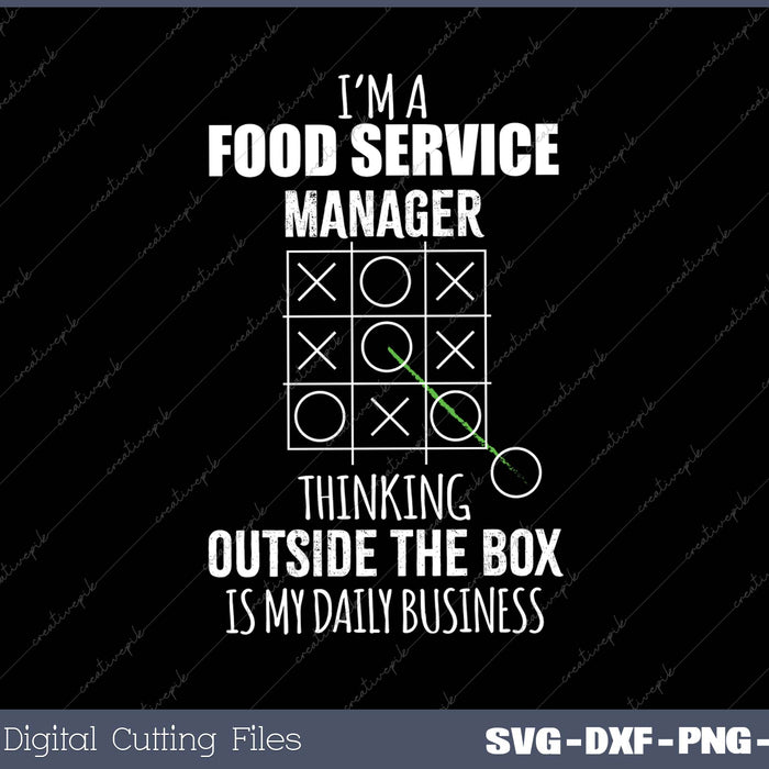 Funny Food Service Manager
