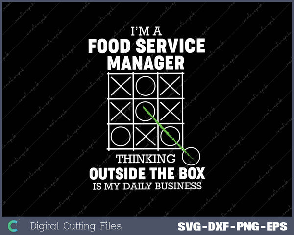 Funny Food Service Manager