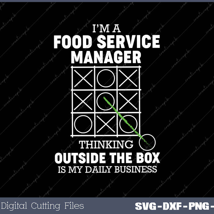 Funny Food Service Manager