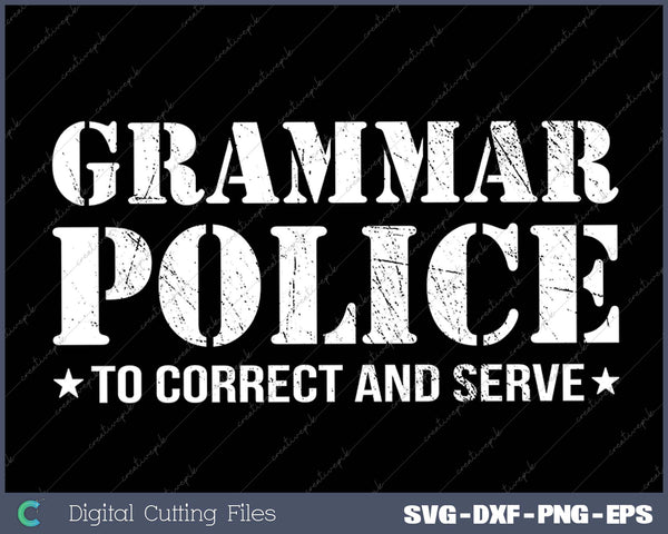 Funny Grammar Police English Teacher Gift 