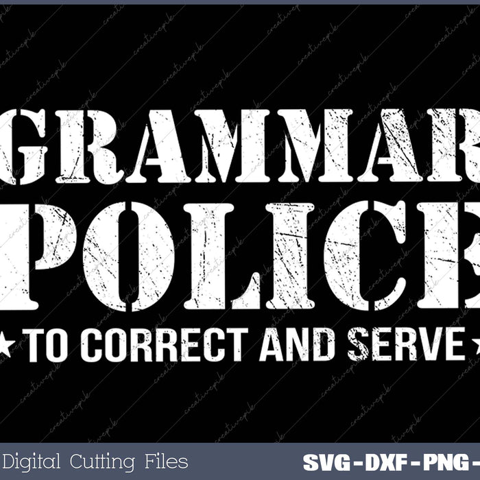 Funny Grammar Police English Teacher Gift 