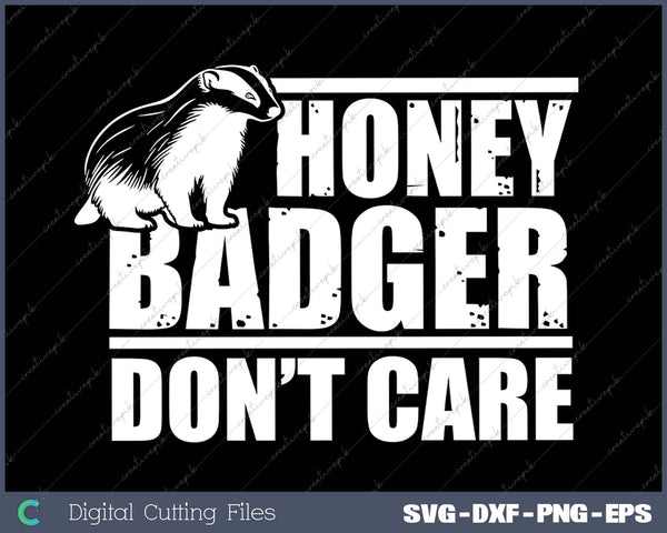 Funny Honey Badger SVG PNG Cutting Printable Files