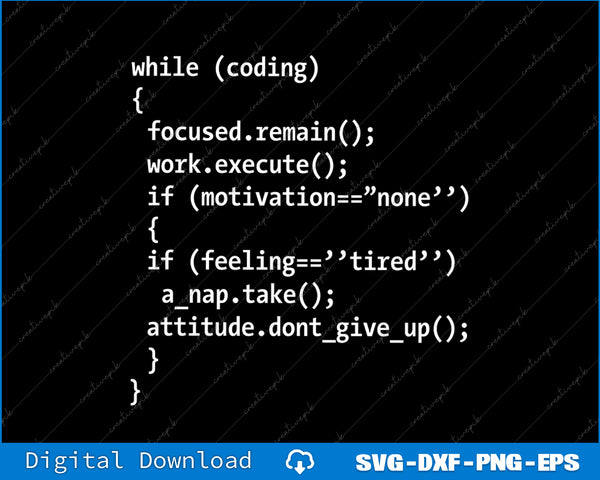 Code snippet with conditional statements on a black background