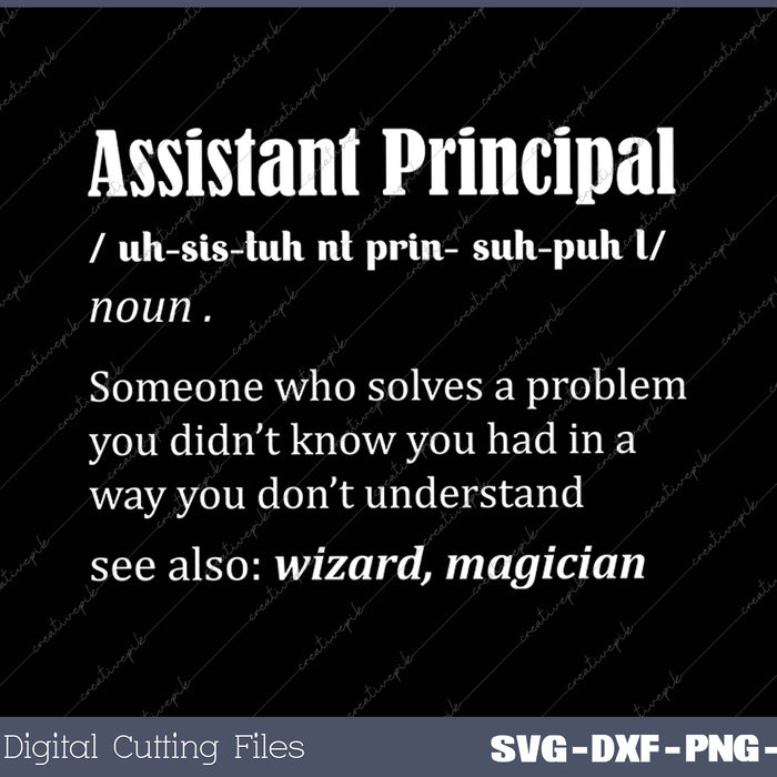 Funny Noun Assistant Principal Definition