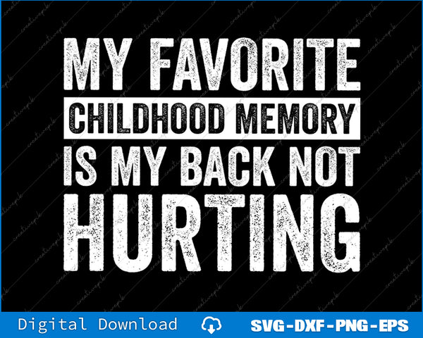 Funny Old Man Old Woman Birthday My Back Not Hurting Svg Png Cutting File