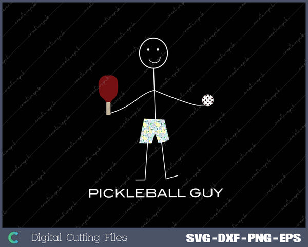 Funny Pickleball Design for Men Boys Pickleball SVG PNG Cutting Printable Files