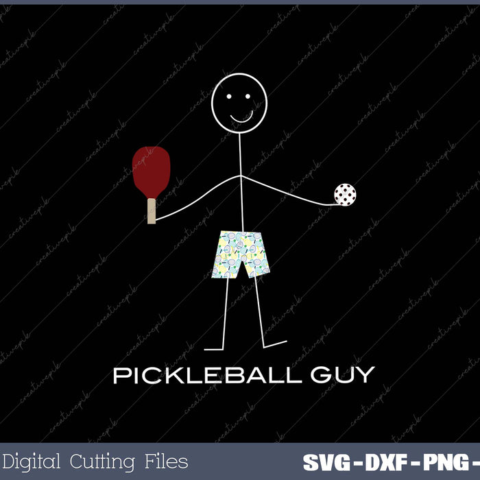 Funny Pickleball Design for Men Boys Pickleball SVG PNG Cutting Printable Files