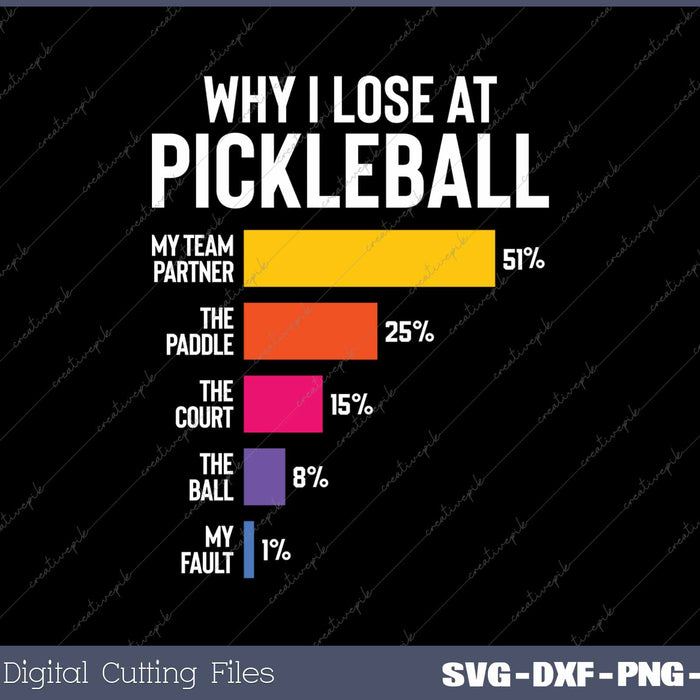 Funny Pickleball Humor Why I Lose