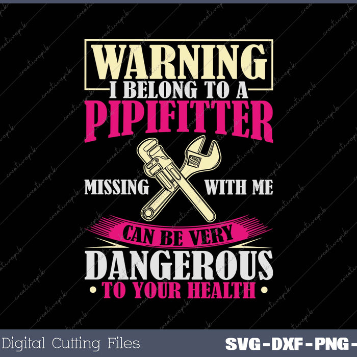 Funny Plumber Plumbing Pipefitter Wife SVG PNG Cutting Printable Files