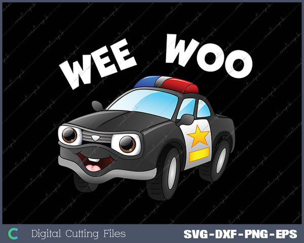 Funny Police Officer Art For Men Women Kids Boys Cop Police SVG PNG Cutting Printable Files