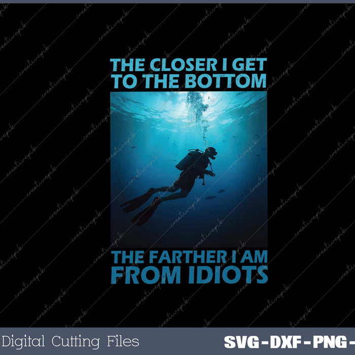 Funny Scuba Diving Themed Art For Men Women Scuba Diving 