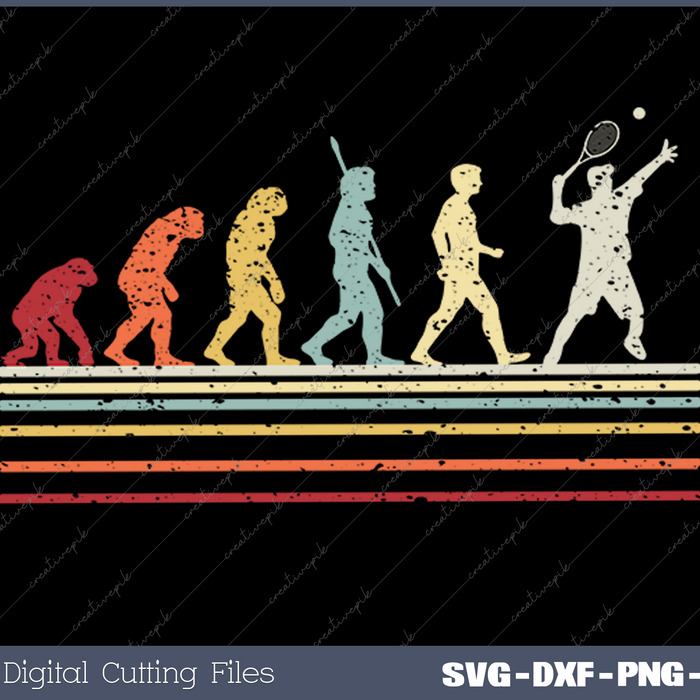 Funny Tennis SVG PNG Cutting Printable Files