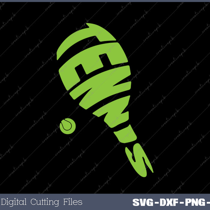 Funny Tennis Player Gifts & Youth Tennis SVG PNG Cutting Printable Files