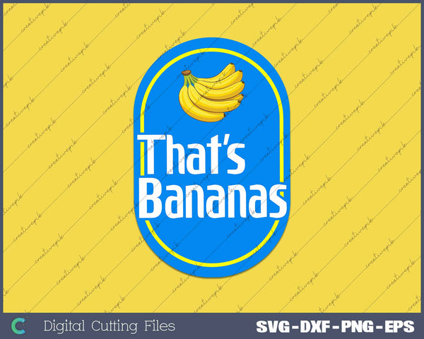 Funny That's Bananas Halloween Costume 