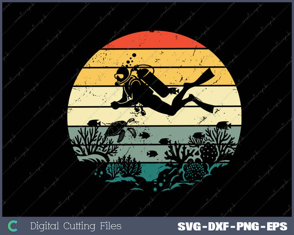 Funny Vintage Scuba Diving Dive Diver