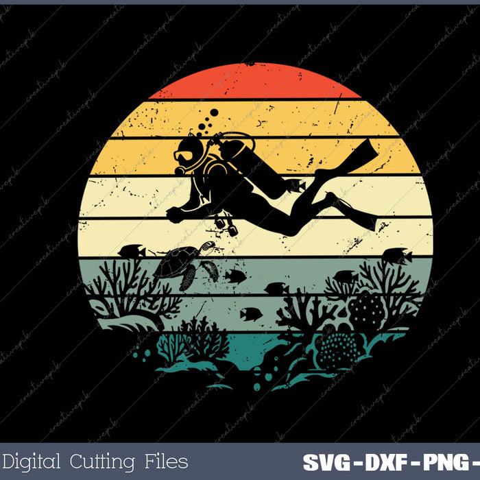 Funny Vintage Scuba Diving Dive Diver