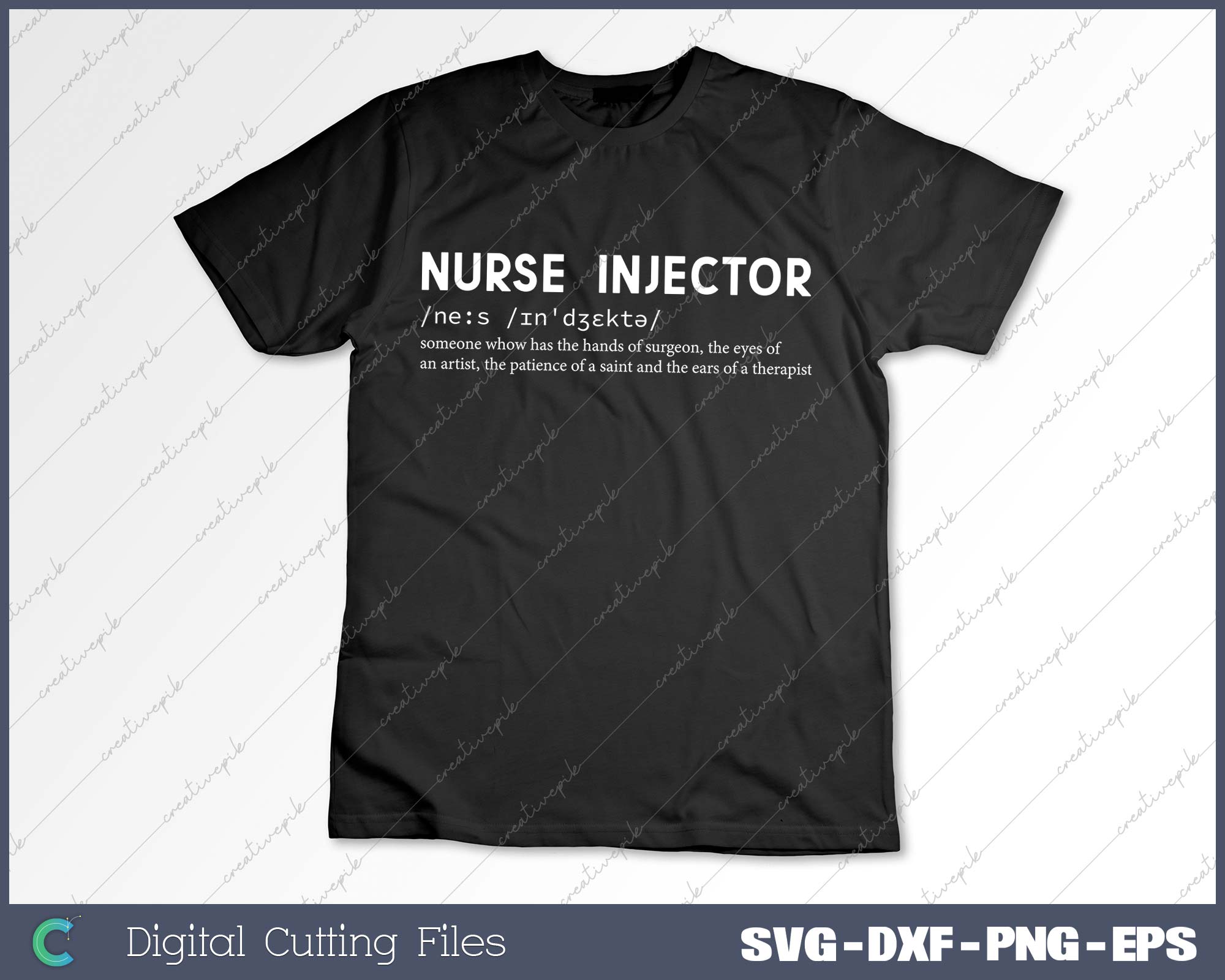 Funny Word Definition Aesthetic Nurse Injector SVG PNG Cutting Files ...