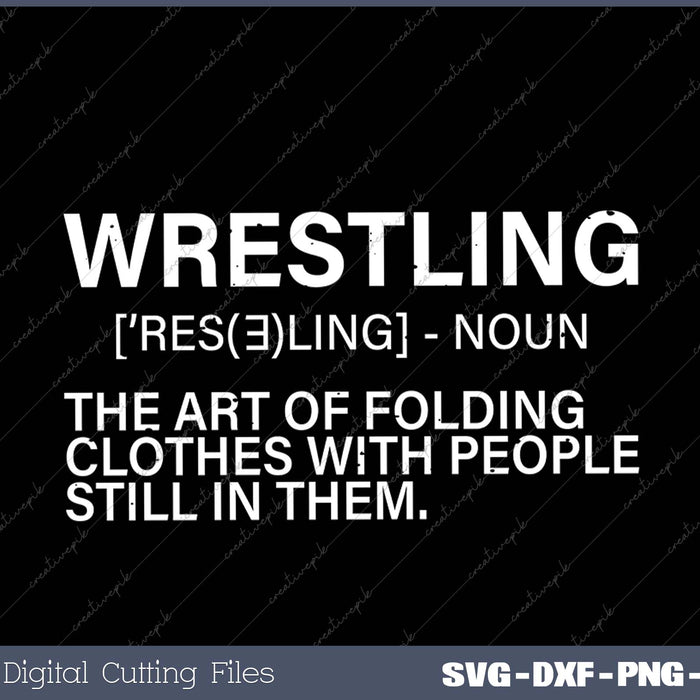 Funny Wrestling Definition Art For Men Women Kids Wrestler