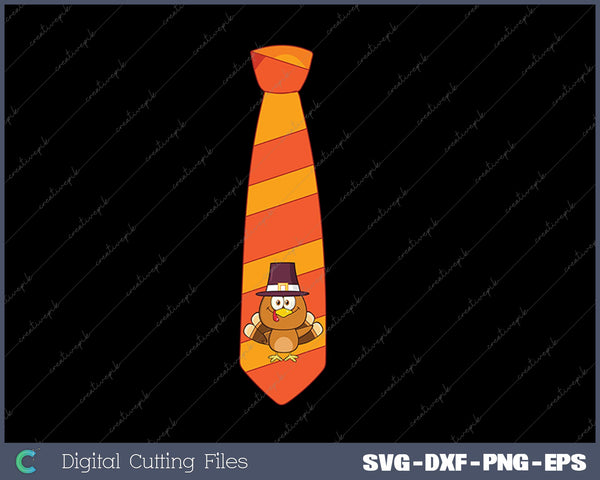 Funny Thanksgiving Tie With Turkey For Family Dinner