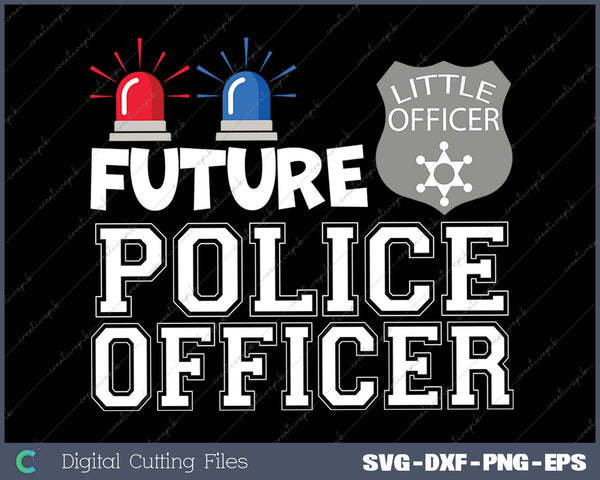 Future Police Officer Child Kids Youth Gift