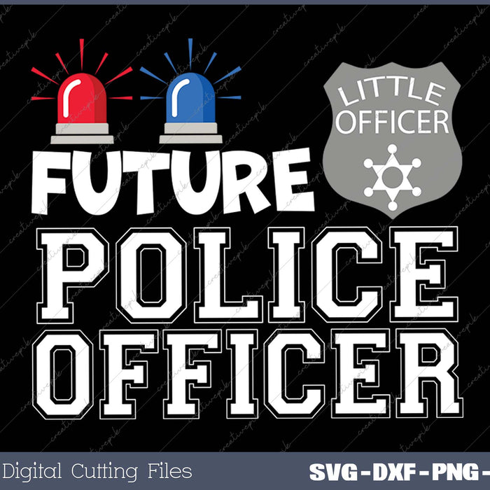 Future Police Officer Child Kids Youth Gift