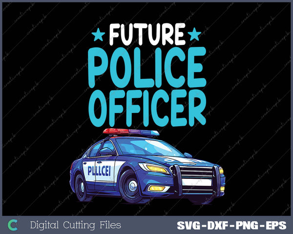 Future Police Officer Policeman Cop Boys Kids Toddler