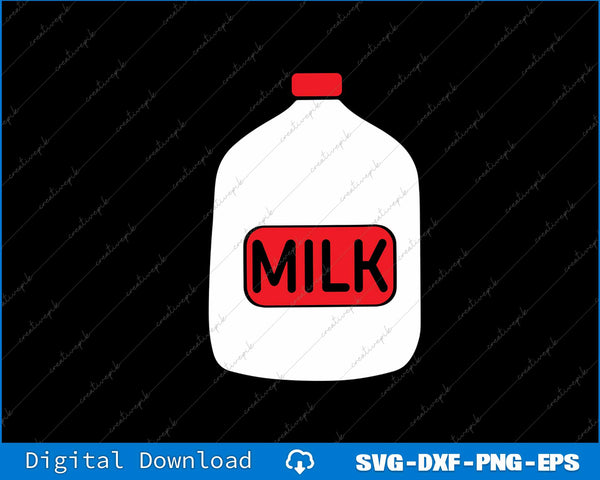 Gallon Of Milk Costume SVG PNG Cutting Printable File