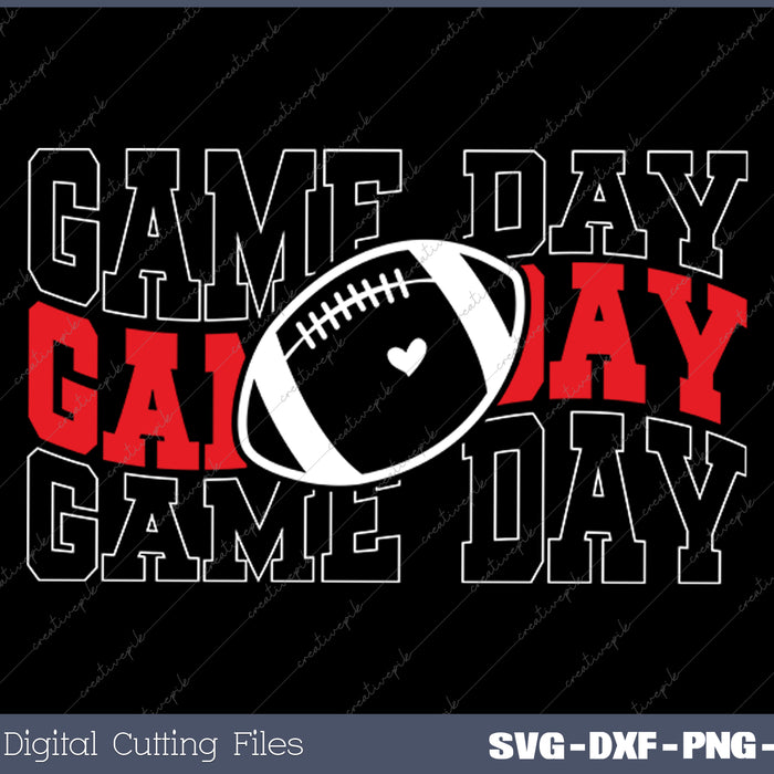 Game Day Football Game Day SVG PNG Cutting Printable Files