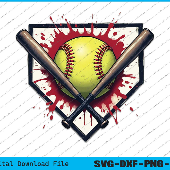 Game Day Softball Drip SVG PNG Cutting Printable Files