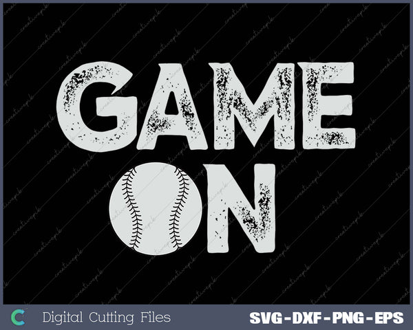 Game On Cute Funny Softball 