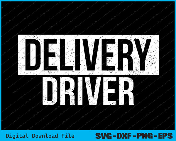 Generic Delivery Driver, Food Delivery Courier SVG PNG Cutting Files