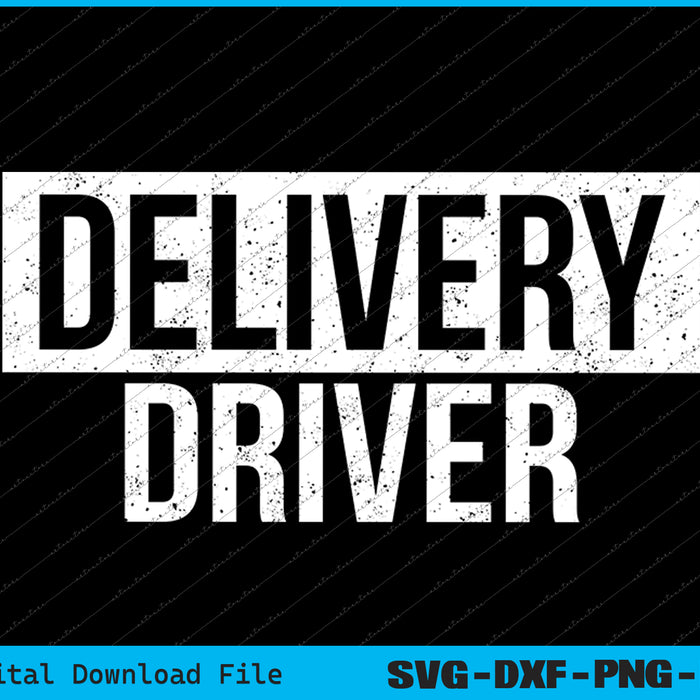 Generic Delivery Driver, Food Delivery Courier SVG PNG Cutting Files