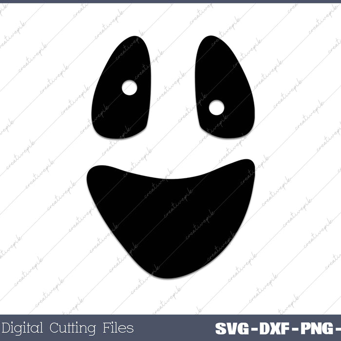 Ghost Funny Scary Face Lazy Halloween Costume