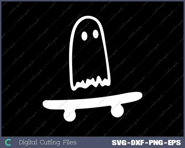 Ghost Skateboard Lazy Halloween Costume Funny Skateboarding