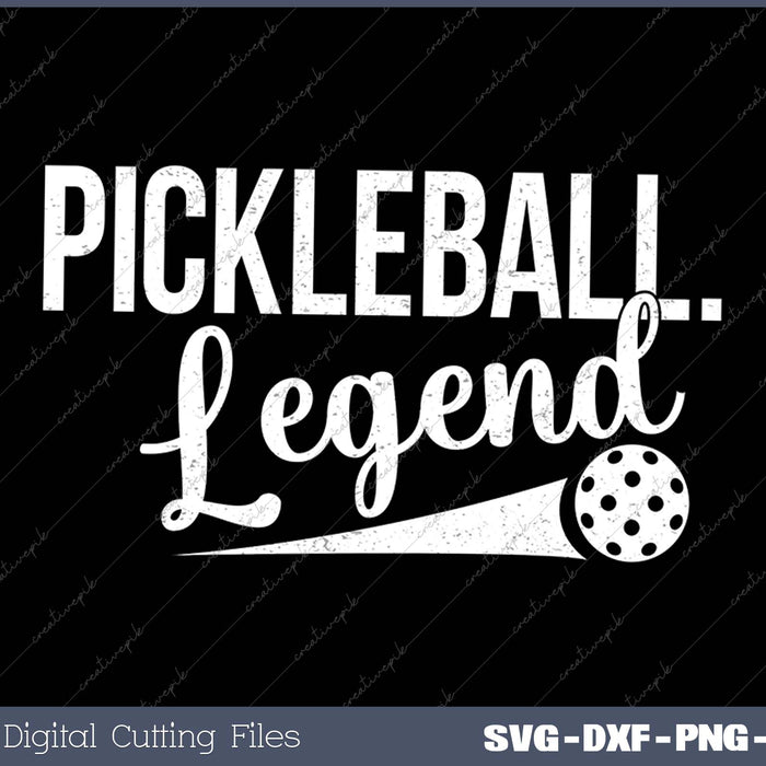 Go All Out Pickleball Legend Funny Gift SVG PNG Cutting Printable Files