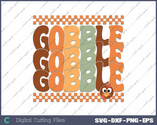 Gobble Gobble Funny Thanksgiving Turkey Face 