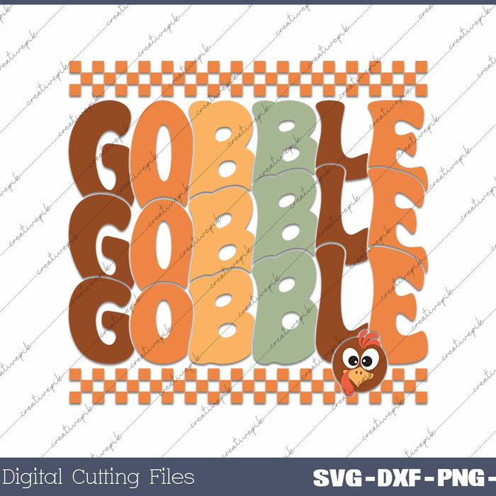 Gobble Gobble Funny Thanksgiving Turkey Face 