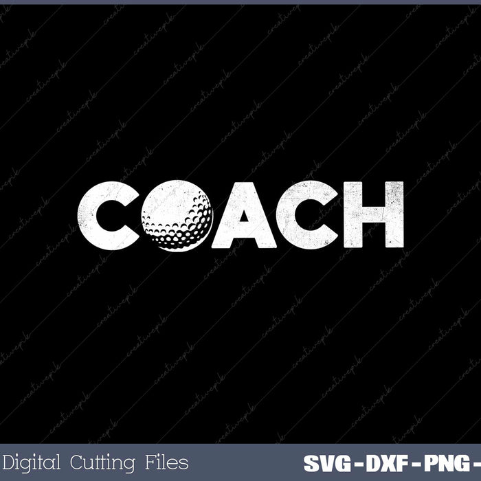 Golf Ball Coaches PNG SVG PNG Cutting Printable Files