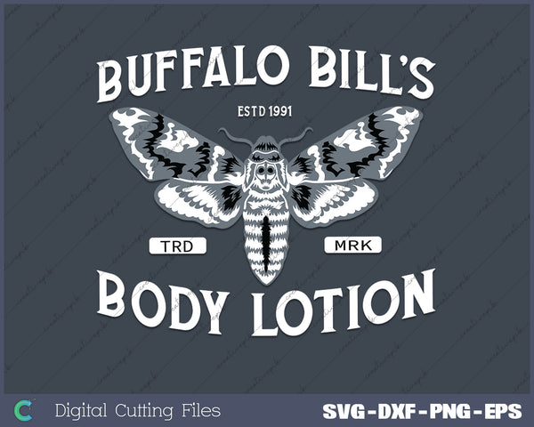 Goth Body Lotion Deaths Head Moth SVG PNG Cutting Printable Files