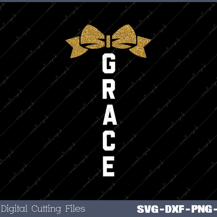 Grace Cheerleading Squad SVG PNG Cutting Printable Files